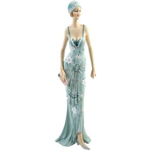 The Juliana Collection Broadway Belles Lady in Teal Dress Juliana Figure Ornament 31.5 cm The Juliana Collection Broadway Belles Lady in Teal Dress Juliana Figure Ornament 31.5 cm