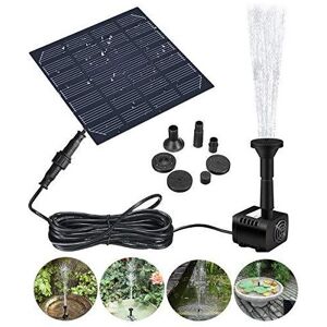 Solar Fountain Pump, GOCHANGE 1.2W 180L/H Solar Pond Pump, Solar Panel Water Fea Solar Fountain Pump, GOCHANGE 1.2W 180L/H Solar Pond Pump, Solar Panel Water Fea