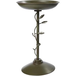 Peckish Secret Garden Metal Ornamental Bird Bath