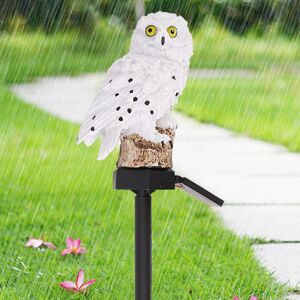 Unbranded (White ) Owl Solar Powered Garden Light LED Outdoor Unbranded (White ) Owl Solar Powered Garden Light LED Outdoor