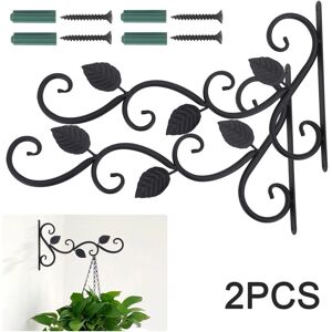 Unbranded 2x Metal Hanging Basket Brackets Garden Plant Hanger Hook Wall Décor Unbranded 2x Metal Hanging Basket Brackets Garden Plant Hanger Hook Wall Décor