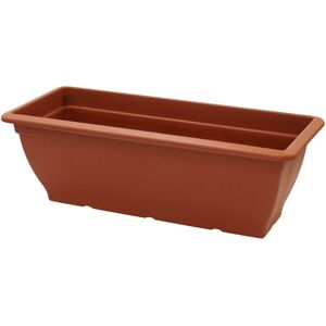 Strata (6) Extra Large 60cm Plastic Planter Plant Pot Plastic Trough Planter Terracotta Strata (6) Extra Large 60cm Plastic Planter Plant Pot Plastic Trough Planter Terracotta