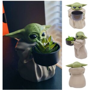 Unbranded Star Wars Mandalorian Baby Yoda Planter Pot ''The Child Holding Cup'' Model Toys Unbranded Star Wars Mandalorian Baby Yoda Planter Pot ''The Child Holding Cup'' Model Toys