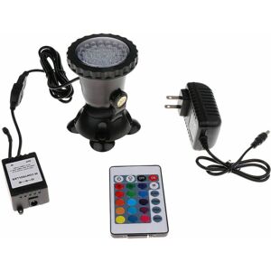 Ranpo (1 Light + 1 Remote) LED RGB Garden Pond Spotlight Submersible Light Aquarium Fo Ranpo (1 Light + 1 Remote) LED RGB Garden Pond Spotlight Submersible Light Aquarium Fo