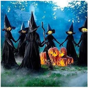 Unbranded 170cm Halloween Light-Up Witches Ghost Decoration Voice Control Unbranded 170cm Halloween Light-Up Witches Ghost Decoration Voice Control