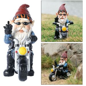 Unbranded Novelty Garden Gnomes Statues Motorcycle Dwarf Ornaments Outdoor Decor Naughty Unbranded Novelty Garden Gnomes Statues Motorcycle Dwarf Ornaments Outdoor Decor Naughty