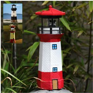 Unbranded (Red) Solar Powered Lighthouse LED Rptating Outdoor Garden Light House Decoratio Unbranded (Red) Solar Powered Lighthouse LED Rptating Outdoor Garden Light House Decoratio
