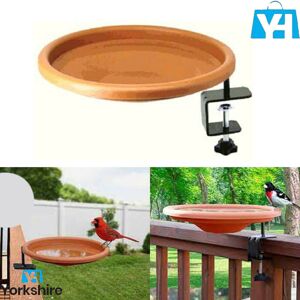 Parkland® BIRD FEEDER DECK MOUNTED GARDEN FEEDING BOWLS WATER BATH SPA TABLE BALCONY PATIO Parkland® BIRD FEEDER DECK MOUNTED GARDEN FEEDING BOWLS WATER BATH SPA TABLE BALCONY PATIO