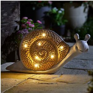 Smart Garden 43cm Solar Power Novelty Outdoor Woodstone LED Snail Ornament Garden Decoratio Smart Garden 43cm Solar Power Novelty Outdoor Woodstone LED Snail Ornament Garden Decoratio