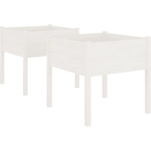 vidaXL Model 557165 White Garden Planter - Garden Planter vidaXL Model 557165 White Garden Planter - Garden Planter