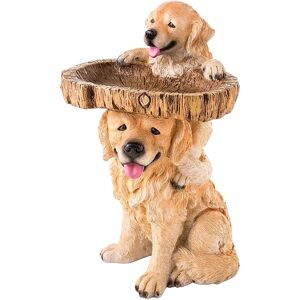 Tlily Polyresin Bird Bath Brown Pedestal Handmade Gifts for Outdoor Home Garden Lawn Y Tlily Polyresin Bird Bath Brown Pedestal Handmade Gifts for Outdoor Home Garden Lawn Y