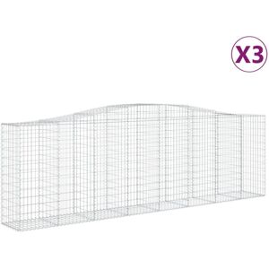 vidaXL Arched Gabion Basket - Garden Decorative Wall vidaXL Arched Gabion Basket - Garden Decorative Wall