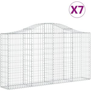 Maisonchic Model - Arched Garden Gabion Baskets - 7 pcs Maisonchic Model - Arched Garden Gabion Baskets - 7 pcs