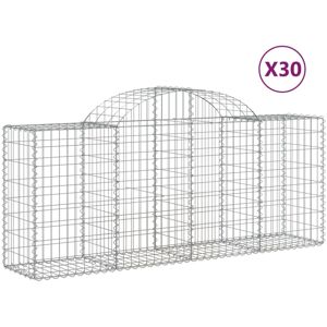 vidaXL Arched Gabion Basket 30 pcs - Garden Decor & Wall vidaXL Arched Gabion Basket 30 pcs - Garden Decor & Wall