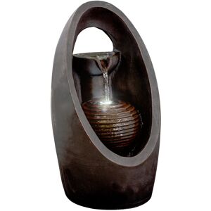 (Oval Fountain) GEEZY Garden Fountain Water Feature LED Lights Indoor Outdoor Po (Oval Fountain) GEEZY Garden Fountain Water Feature LED Lights Indoor Outdoor Po