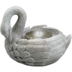 (Swan Fountain) GEEZY Garden Fountain Water Feature LED Lights Indoor Outdoor Po (Swan Fountain) GEEZY Garden Fountain Water Feature LED Lights Indoor Outdoor Po