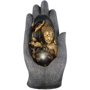 (Hand Fountain) GEEZY Garden Fountain Water Feature LED Lights Indoor Outdoor Po (Hand Fountain) GEEZY Garden Fountain Water Feature LED Lights Indoor Outdoor Po