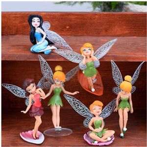Unbranded 6Pcs Flower Fairy Pixie Wing Mini Garden Ornaments - Hand-Painted, Cute Girl Gar Unbranded 6Pcs Flower Fairy Pixie Wing Mini Garden Ornaments - Hand-Painted, Cute Girl Gar