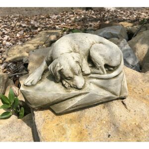 Burgess Home & Garden Sleeping Dog Statue Stone Animal Concrete Garden Ornament Decor Burgess Home & Garden Sleeping Dog Statue Stone Animal Concrete Garden Ornament Decor