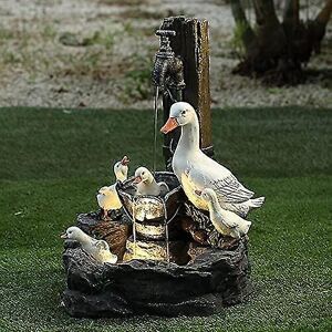 Unbranded Solar Energy Squirrel Duck Water Fountain Resin Statue, Pressure Water Sculpture Unbranded Solar Energy Squirrel Duck Water Fountain Resin Statue, Pressure Water Sculpture
