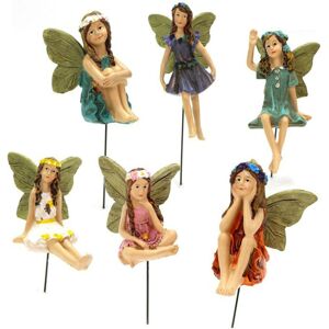 Unbranded 6pcs Fairies Miniature Figurines Garden Accessories Outdoor Garden Fairy Statues Unbranded 6pcs Fairies Miniature Figurines Garden Accessories Outdoor Garden Fairy Statues
