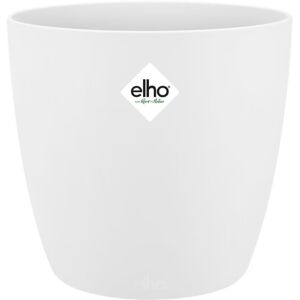 Elho Brussels Round 22 - Flower Pot for Indoor - 100% Recycled Plastic - Ø 22.3 x H 2 Elho Brussels Round 22 - Flower Pot for Indoor - 100% Recycled Plastic - Ø 22.3 x H 2