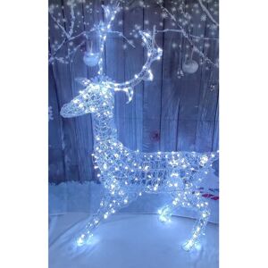 Premier Soft Acrylic LED Christmas Stag White LED Light Up Figure 1.4M Premier Soft Acrylic LED Christmas Stag White LED Light Up Figure 1.4M