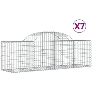 vidaXL Arched Gabion Basket 7 pcs - Garden Decorative Wall vidaXL Arched Gabion Basket 7 pcs - Garden Decorative Wall