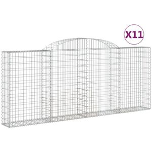 vidaXL Arched Gabion Basket - Garden Decorative Wall vidaXL Arched Gabion Basket - Garden Decorative Wall