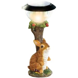 Unbranded LED Solar Light Rabbit Resin Figurine Light Unbranded LED Solar Light Rabbit Resin Figurine Light