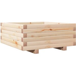 vidaXL Garden Planter Solid Pine Wood 60x60x26.5 cm - Garden Planter vidaXL Garden Planter Solid Pine Wood 60x60x26.5 cm - Garden Planter