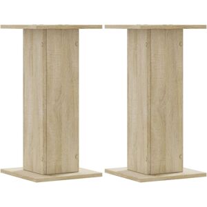 vidaXL Sonoma Oak Plant Stand 2 pcs - Garden Pot Holder - 30x30x60 cm vidaXL Sonoma Oak Plant Stand 2 pcs - Garden Pot Holder - 30x30x60 cm