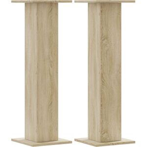 vidaXL Sonoma Oak 30x30x95 cm Plant Stand 2 pcs vidaXL Sonoma Oak 30x30x95 cm Plant Stand 2 pcs