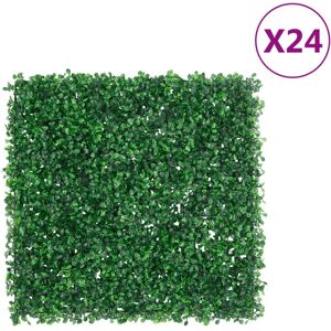 vidaXL Artificial Shrub Leaf Fence Privacy Fence Screen - Artificial Hedge 24 pcs 50x50 cm vidaXL Artificial Shrub Leaf Fence Privacy Fence Screen - Artificial Hedge 24 pcs 50x50 cm