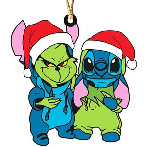 Unbranded (G) Christmas Grinch Stitch Mickey Winnie The Pooh Xmas Tree Cartoon Hanging Orn Unbranded (G) Christmas Grinch Stitch Mickey Winnie The Pooh Xmas Tree Cartoon Hanging Orn