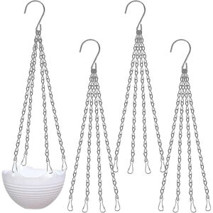 Unbranded (Silver) 4 Pack Hanging Chain Set 4 Leg Hanger Replacement Chain Metal Hanging Unbranded (Silver) 4 Pack Hanging Chain Set 4 Leg Hanger Replacement Chain Metal Hanging