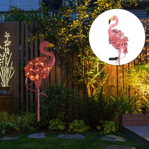 MDSRJONE Solar Flamingo Garden Light - Warm-White LED Lawn Statue for Outdoor Decor MDSRJONE Solar Flamingo Garden Light - Warm-White LED Lawn Statue for Outdoor Decor