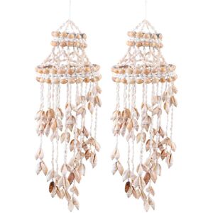 Tlily 2X Conch Sea Shell Wind Chime Hanging Ornament Hanging Pendant Stylish Hanging O Tlily 2X Conch Sea Shell Wind Chime Hanging Ornament Hanging Pendant Stylish Hanging O