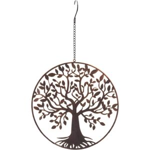 PMS INTERNATIONAL Tree of Life 16cm Metal Hanging Decoration - Bronze Effect Garden Plaque PMS INTERNATIONAL Tree of Life 16cm Metal Hanging Decoration - Bronze Effect Garden Plaque
