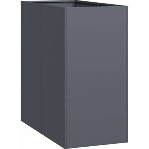 (steel/anthracite, 40 x 80 x 80 cm) vidaXL Planter Outdoor Flower Pot Garden Rai (steel/anthracite, 40 x 80 x 80 cm) vidaXL Planter Outdoor Flower Pot Garden Rai