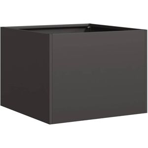 vidaXL Black Steel 40x40x30 cm Planter - Outdoor Garden Raised Bed vidaXL Black Steel 40x40x30 cm Planter - Outdoor Garden Raised Bed