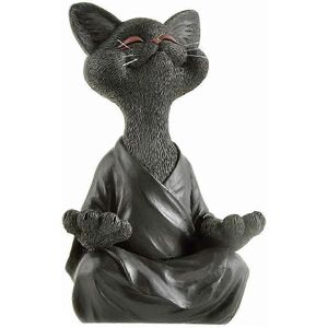 Unbranded (S, Black) Whimsical Buddha Cat Figurine Resin Statue, Meditation Yoga Decoratio Unbranded (S, Black) Whimsical Buddha Cat Figurine Resin Statue, Meditation Yoga Decoratio