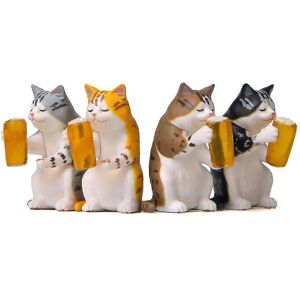 Unbranded (As show, One size) Cute Miniature Cat Garden Statue Decor, Outdoor Statues Outd Unbranded (As show, One size) Cute Miniature Cat Garden Statue Decor, Outdoor Statues Outd