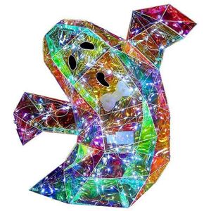 Unbranded Prismatic Iridescent Spooky Ghost Statue,LED Ghost Statue,Halloween Decoration G Unbranded Prismatic Iridescent Spooky Ghost Statue,LED Ghost Statue,Halloween Decoration G