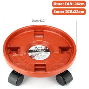 GreenZech (1) Flower Pot Rack Holder PP Plant Caddy Round Potted Garden Plant Stand With W GreenZech (1) Flower Pot Rack Holder PP Plant Caddy Round Potted Garden Plant Stand With W