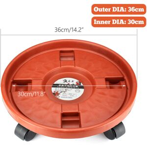 GreenZech (4) Flower Pot Rack Holder PP Plant Caddy Round Potted Garden Plant Stand With W GreenZech (4) Flower Pot Rack Holder PP Plant Caddy Round Potted Garden Plant Stand With W