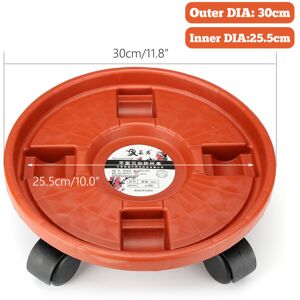 GreenZech (2) Flower Pot Rack Holder PP Plant Caddy Round Potted Garden Plant Stand With W GreenZech (2) Flower Pot Rack Holder PP Plant Caddy Round Potted Garden Plant Stand With W