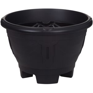 Whitefurze Pot Venetian Planter Round With Legs Black Flower Plant Garden Patio Décor 34cm Whitefurze Pot Venetian Planter Round With Legs Black Flower Plant Garden Patio Décor 34cm