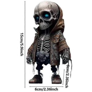 Unbranded (B) 1/4pcs Car Skeleton Figurine Skull Resin Statue Cool Skeleton Decorative for Unbranded (B) 1/4pcs Car Skeleton Figurine Skull Resin Statue Cool Skeleton Decorative for