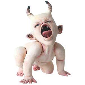 Unbranded (F) Halloween Creepy Devil Baby Resin Statue Scary Haunted Prop Ghost Babies Orn Unbranded (F) Halloween Creepy Devil Baby Resin Statue Scary Haunted Prop Ghost Babies Orn